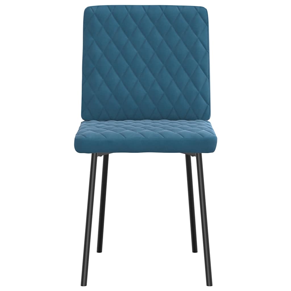 vidaXL Esszimmerstühle 6 Stk. Blau Samt