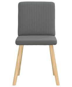 vidaXL Esszimmerstühle 6 Stk. Dunkelgrau Stoff