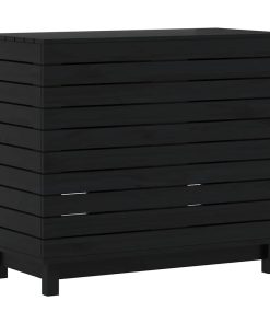 vidaXL Wäschetruhe 88,5x44x76 cm Massivholz Kiefer