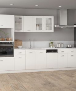 vidaXL Schubunterschrank Lyon Weiß 80x46x81,5 cm Holzwerkstoff