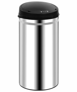 vidaXL Automatischer Sensor-Mülleimer 50 L Edelstahl