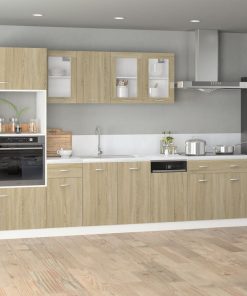vidaXL Schubunterschrank Lyon Sonoma-Eiche 80x46x81,5 cm Holzwerkstoff
