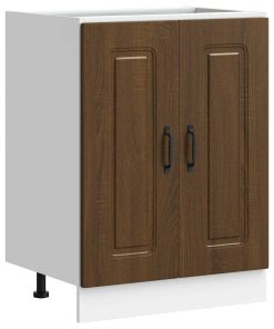 vidaXL Spülenunterschrank Kalmar Braun Eichen-Optik 60x46x81,5 cm