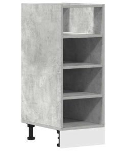 vidaXL Unterschrank Riga Betongrau 30x44,5x81,5 cm Holzwerkstoff