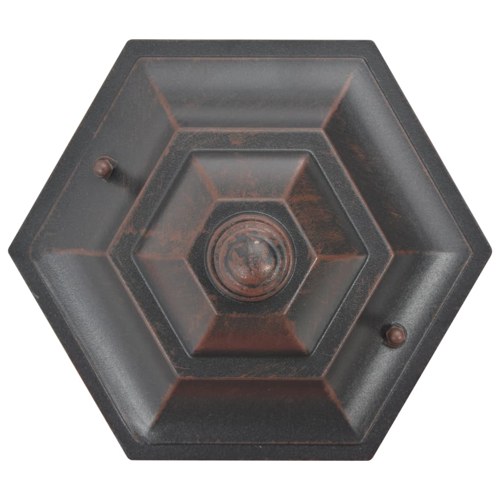 vidaXL Garten-Pollerleuchte 6 Stk. E27 110 cm Aluminium Bronzefarben