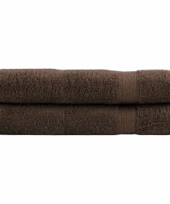 vidaXL Premium-Handtücher SOLUND 2 Stk. Braun 100x200 cm 600 g/m²