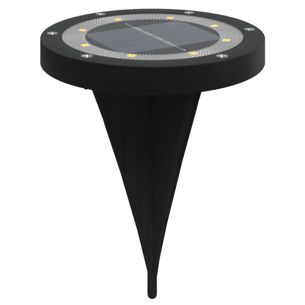 vidaXL Solar-Bodenleuchten mit Erdspieß 12 Stk. Warmweiß