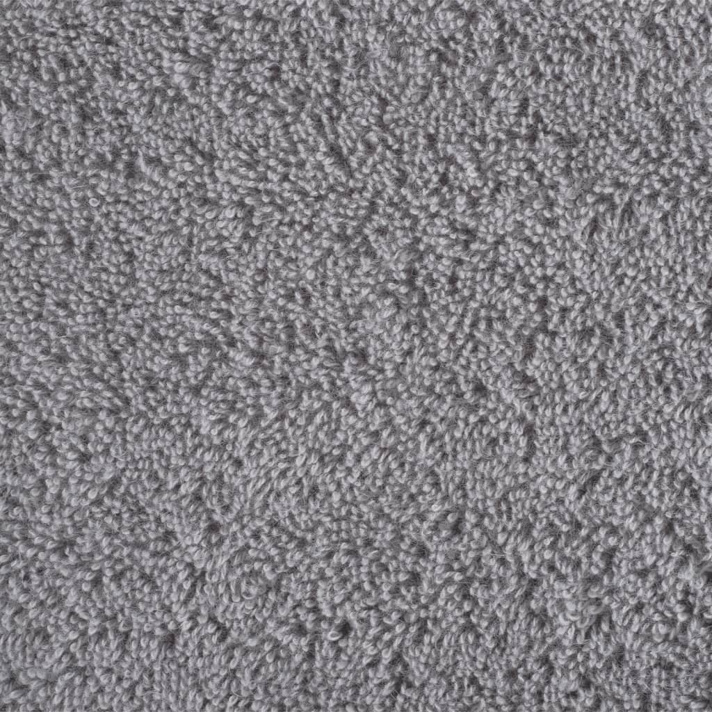vidaXL Premium-Duschtücher SOLUND 10 Stk. Grau 70x140 cm 600 g/m²