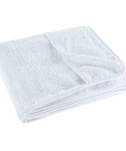 vidaXL Strandtücher 4 Stk. Weiß 60x135 cm Stoff 400 GSM