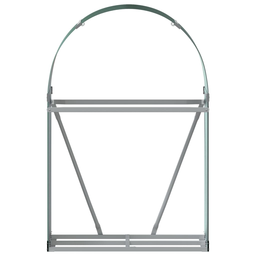 vidaXL Kaminholzunterstand Grün 80x45x120 cm Verzinkter Stahl