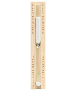 vidaXL Sauna-Sanduhr 15 Minuten Massivholz Kiefer