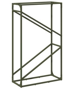 vidaXL Brennholzregal Olivgrün 60x25x100 cm Kaltgewalzter Stahl