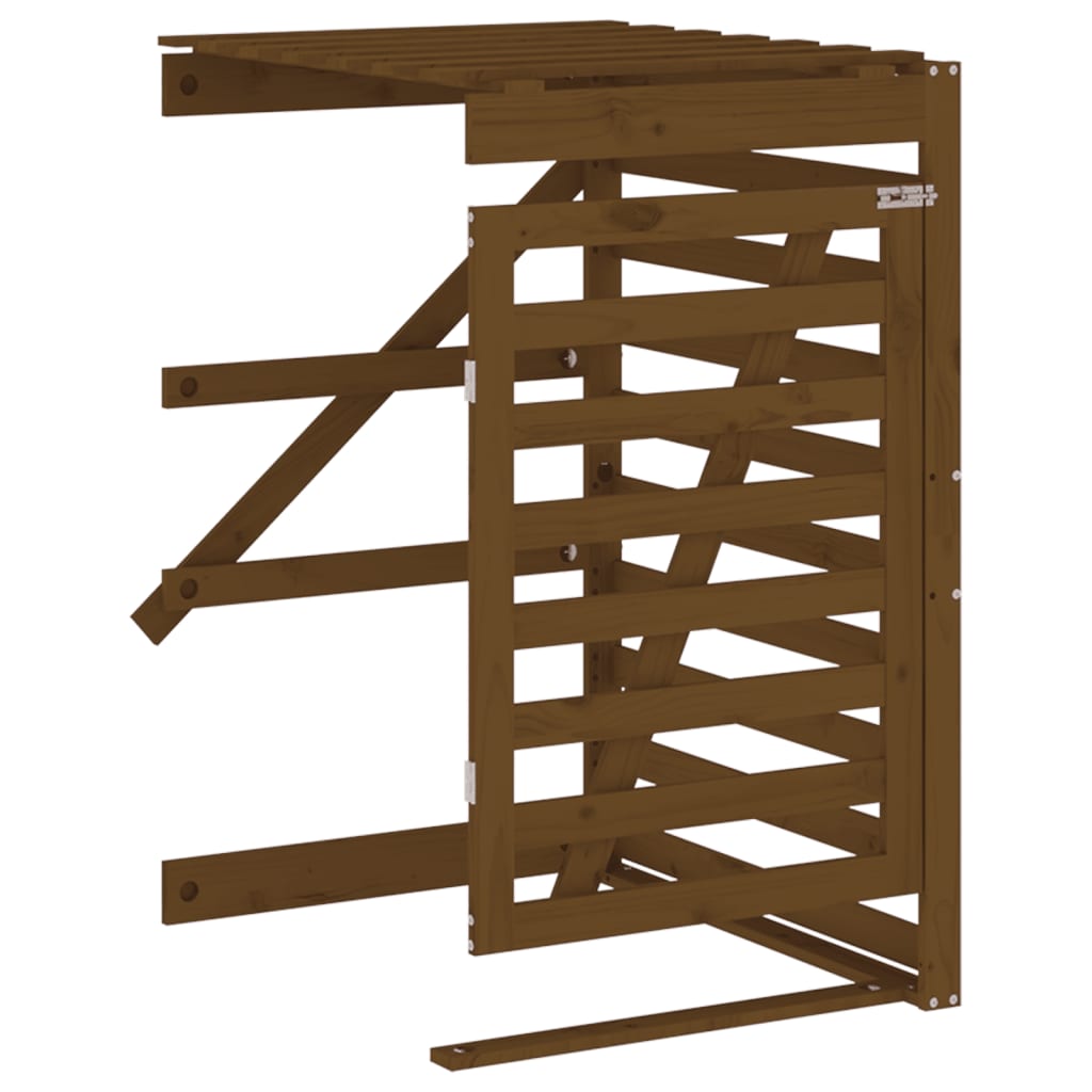 vidaXL Erweiterung für Mülltonnenbox Honigbraun Massivholz Kiefer - Image 4