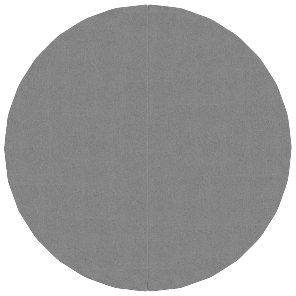 vidaXL Pool-Bodentuch Hellgrau Ø244 cm Polyester Geotextil