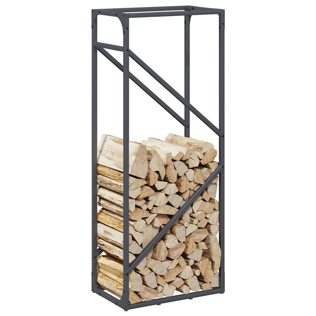 vidaXL Brennholzregal Anthrazit 40x25x100 cm Kaltgewalzter Stahl