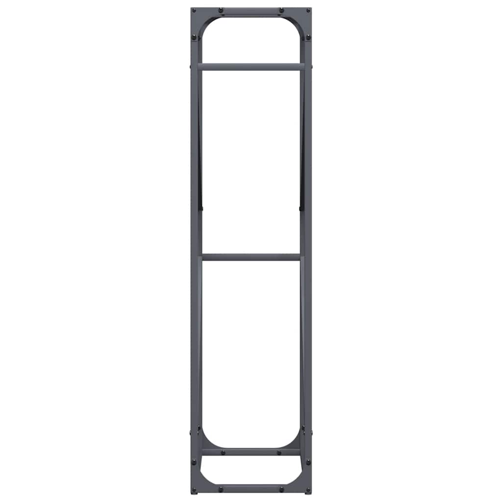 vidaXL Brennholzregal Anthrazit 40x25x100 cm Kaltgewalzter Stahl - Image 5