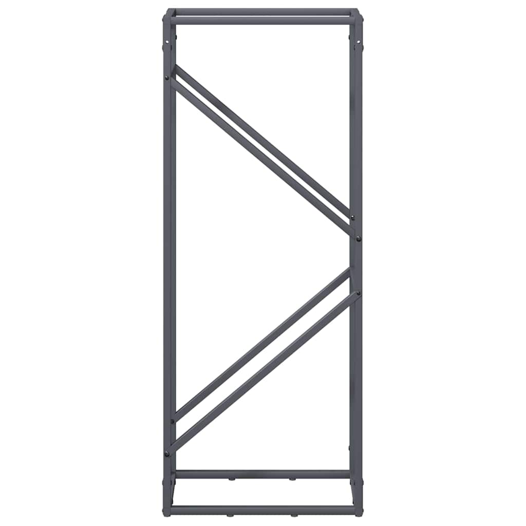 vidaXL Brennholzregal Anthrazit 40x25x100 cm Kaltgewalzter Stahl - Image 2