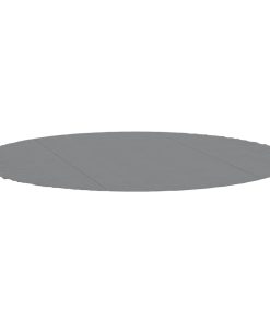 vidaXL Pool-Bodentuch Hellgrau Ø366 cm Polyester Geotextil