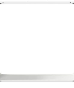 vidaXL Brennholzregal Weiß 90x28x90 cm Kaltgewalzter Stahl