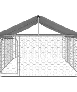 vidaXL Outdoor-Hundezwinger mit Dach 400x200x150 cm