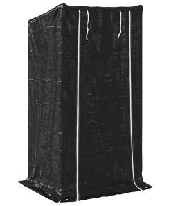 vidaXL Brennholzregal mit Regenschutz 100x80x200 cm Verzinkter Stahl