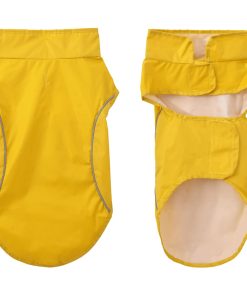 vidaXL Hunde Regenmantel mit Reflexstreifen Polyester Gelb XXS