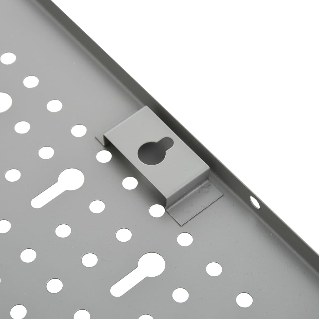 vidaXL Werkzeugwand 3 Stk. 40×58 cm Stahl - Image 2