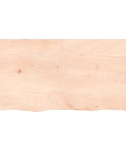 vidaXL Waschtischplatte 120x60x(2-4) cm Massivholz Unbehandelt