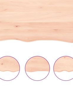 vidaXL Waschtischplatte 40x60x2 cm Massivholz Unbehandelt