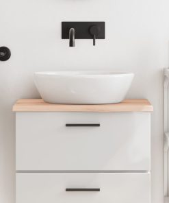 vidaXL Waschtischplatte 60x30x2 cm Massivholz Unbehandelt