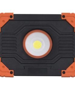 vidaXL LED-Strahler Tragbar ABS 10W Kaltweiß