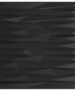 vidaXL Wandpaneele 48 Stk. Schwarz 50x50 cm XPS 12 m² Stein