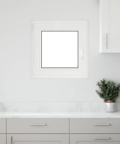 vidaXL Kellerfenster RISOR 60x60 cm Dreh Kipp DIN Links Weiß