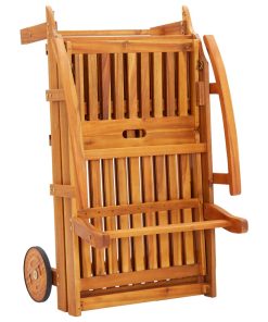 vidaXL Sonnenliegen 2 Stk. mit Auflagen Massivholz Akazie