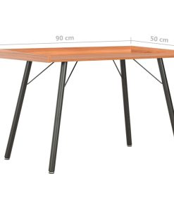 vidaXL Schreibtisch Braun 90×50×79 cm