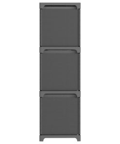vidaXL Würfelregal mit 9 Boxen Grau 103x30x107,5 cm Stoff