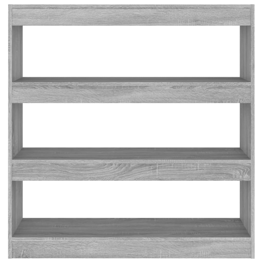 vidaXL Bücherregal/Raumteiler Grau Sonoma 100x30x103 cm