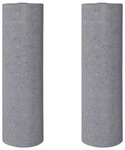 vidaXL Rutschfeste Malervliese 2 Stk. 50 m 220 g/m² Grau