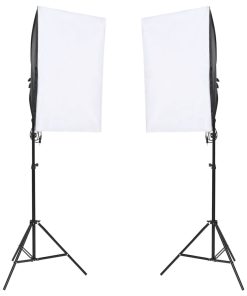 vidaXL Fotostudio-Set mit Leuchten, Hintergrund und Reflektor