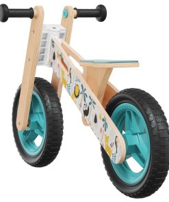 vidaXL Laufrad für Kinder Blau Bedruckt