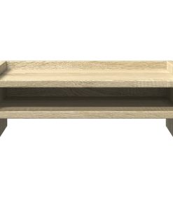 vidaXL Monitorständer Sonoma-Eiche 42x24x16 cm Holzwerkstoff