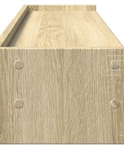 vidaXL Monitorständer Sonoma-Eiche 100x24x16 cm Holzwerkstoff