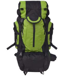 vidaXL Wanderrucksack XXL 75 L Schwarz und Grün