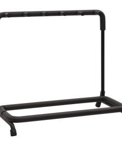 vidaXL Gitarrenständer Klappbar 5-fach Schwarz 74x41x66 cm Stahl
