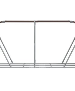 vidaXL Kaminholzunterstand Braun 180x45x100 cm Verzinkter Stahl