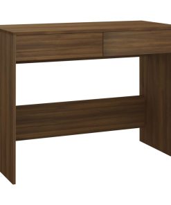 vidaXL Schreibtisch Braun Eichen-Optik 101x50x76,5 cm Holzwerkstoff