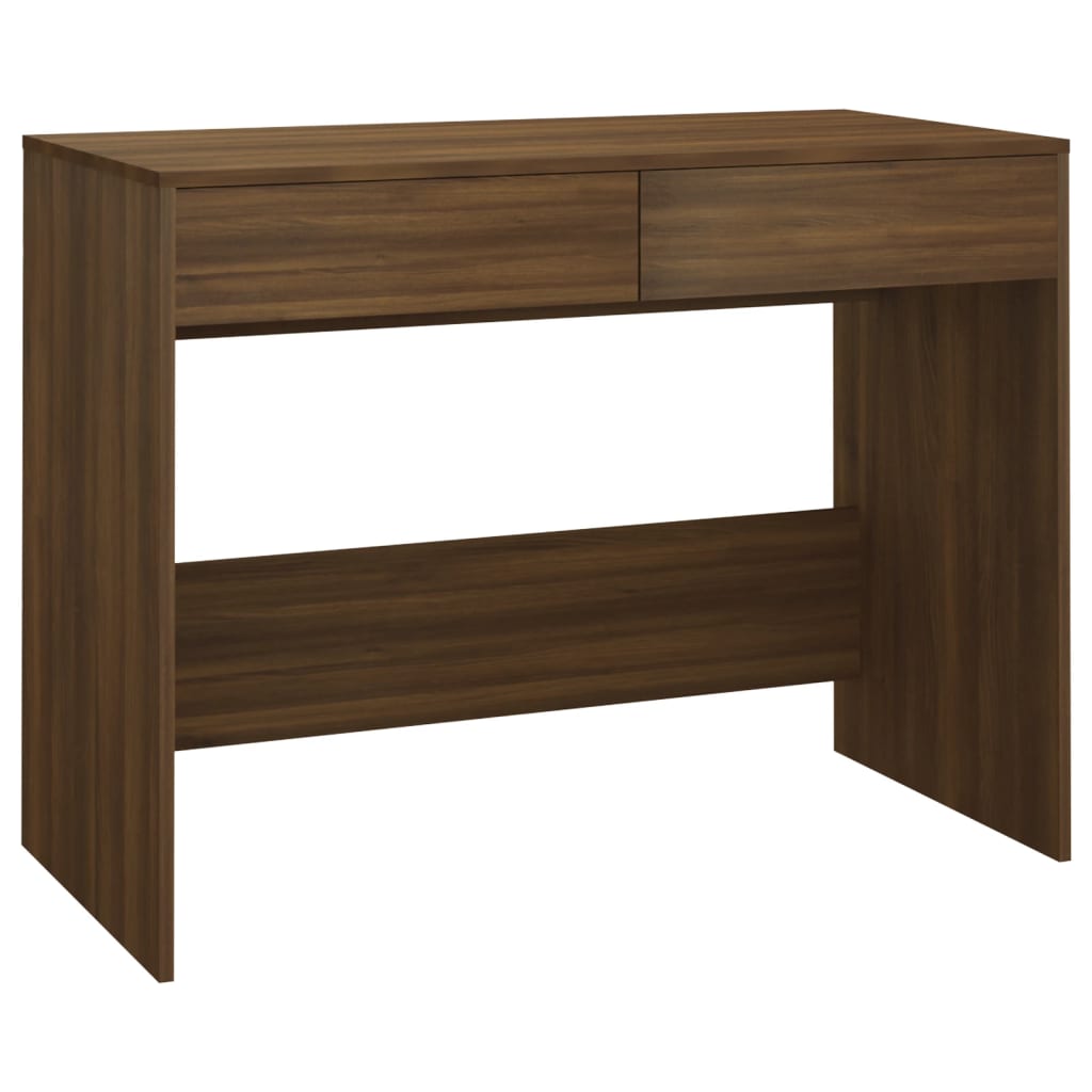 vidaXL Schreibtisch Braun Eichen-Optik 101x50x76,5 cm Holzwerkstoff