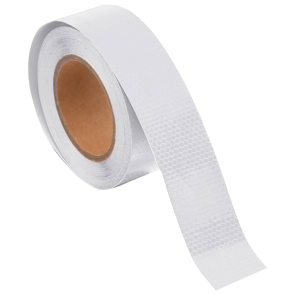 vidaXL Reflektorband Weiß 5 cmx20 m PVC