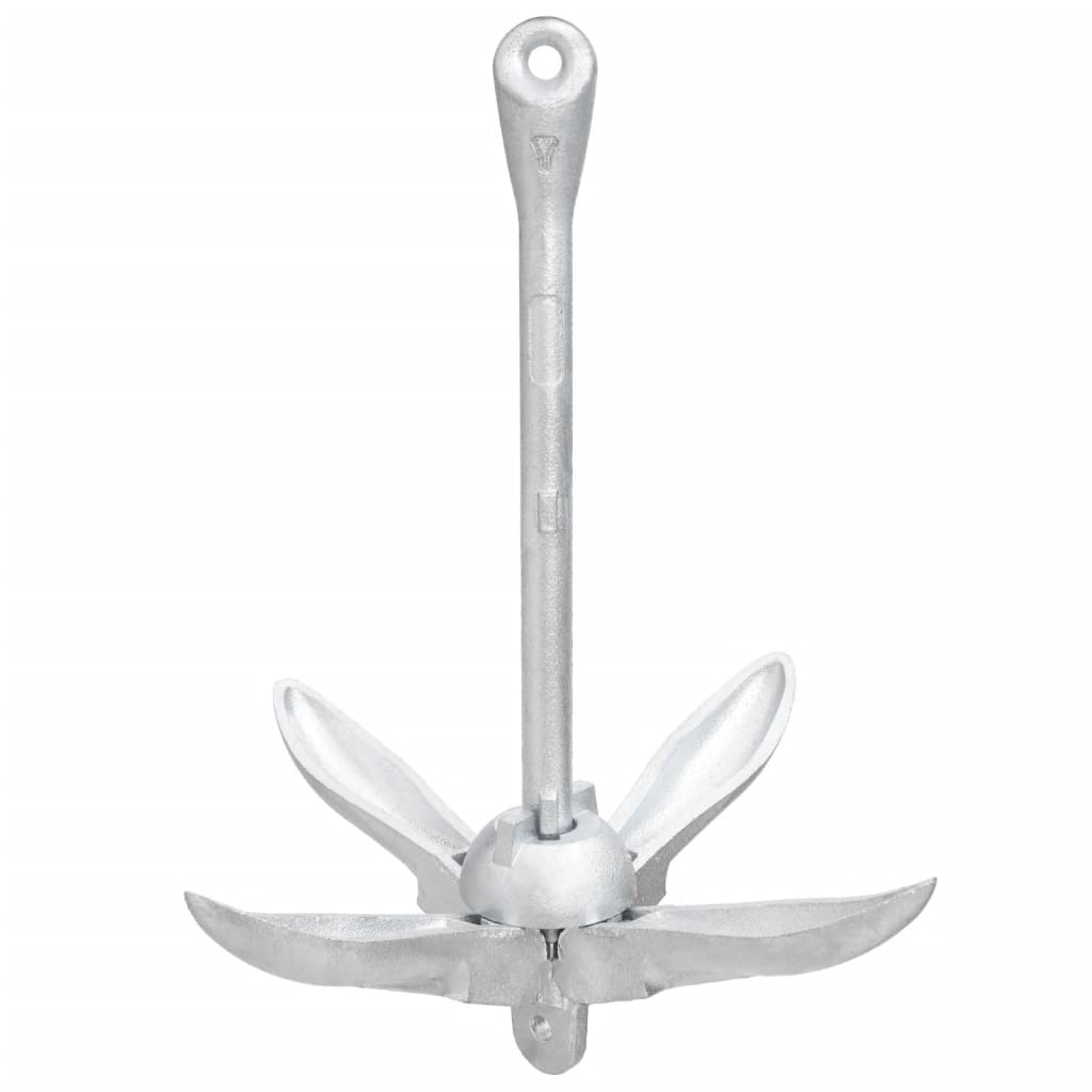 vidaXL Klappanker Silbern 1,5 kg Temperguss