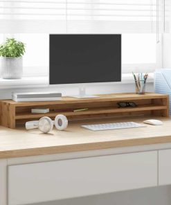 vidaXL Monitorständer Artisan-Eiche 100x24x13 cm Holzwerkstoff